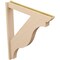 Ekena Millwork 5 1/2-in W x 38-in D x 46-in H Funston Slat Rough Cedar Woodgrain TimberThane Outlooker, Primed Tan OUTUR055X38X46FST24RCPR - alternate 3